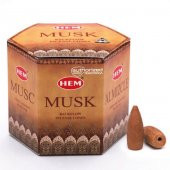HEM Musk Backflow Geri Akışlı Konik Şelale Tütsü 40ad Misk - 1