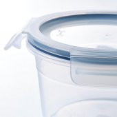 IKEA 365+ Kapaklı Cam Saklama Kabı - 750 ml - Yuvarlak - 3 adet - 5