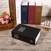 Sözlük Kitap Kasa Şeklinde Gizli Kasa Metal Kumbara Kasa Siyah - 2