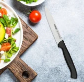Pirge Sebze Bıçağı Sivri Ecco 38048 12cm Siyah - 1