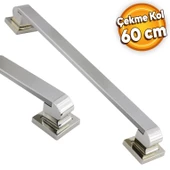 Bersel Sürgülü Kapı Çekme Kolu Tutma Kulpu Kulbu Çelik Dış Kapı Tutamağı Kol Saten 60 Cm thumbnail 1