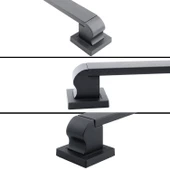 Bersel Sürgülü Kapı Çekme Kolu Tutma Kulpu Kulbu Çelik Dış Kapı Tutamağı Kol Siyah 60 Cm thumbnail 3