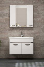 Alfa Banyo SAFİR BEYAZ 80 cm Banyo Takımı-- HAZIR KURULU - 3