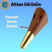 Mobilya Kanepe Sehpa TV Ünitesi Baza Koltuk Ayağı Kahverengi Gold Renk 12 cm Ayak - 4