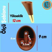 Mobilya Kanepe Sehpa TV Ünitesi Baza Koltuk Ayağı Kahverengi Gold Renk 12 cm Ayak - 6