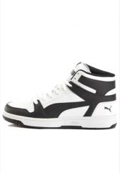 PUMA REBOUND ERKEK SİYAH BEYAZ AYAKKABI 369573 13  E-45 - 2