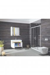 Alfa Banyo Yeni Gold Beyaz 65 cm MDF Banyo Takımı - 6