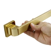 Bersel Sürgülü Kapı Çekme Kolu Tutma Kulpu Kulbu Çelik Dış Kapı Tutamağı Gold Altın 60 Cm - 6