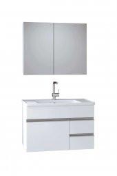 Alfa Banyo ESEN BEYAZ 80 cm LÜX Banyo Takımı- HAZIR KURULU - 2