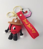 Anahtarlık Anime Bad Bunny Kötü Bunny Silikon Anahtarlık Çanta Süsü Oyuncak Aksesuar Araba Süsü 14484 thumbnail 1