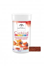 White Balance Cichlid Colour Ciklet Balığı Yemi 1000 ml, Canlı Renkler İçin - 1