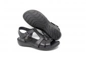 Zerhan C221 Kadın Hakiki Deri Cırtlı Yumuşak Taban Comfort Sandalet Ayakkabı - 8