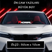 A normal - oto ön arka cam yazısı - 1