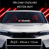 ex tuning modifiye etiket - araba motosikler atv kamyon kamyonet cam uyumlu sticker etiket - 1