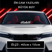 Ön cam yazı sticker - araba motosikler atv kamyon kamyonet cam uyumlu sticker etiket - 1
