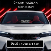 kalpsiz ukala yazı sticker - araba motosikler atv kamyon kamyonet cam uyumlu sticker etiket - 1