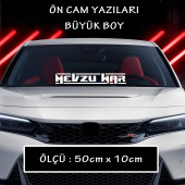 mevzu var türkçe yazı cam sticker - araba motosikler atv kamyon kamyonet cam uyumlu - 1