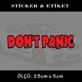 panik yok -  2 adet oto sticker yapıştırma etiket - araba motosiklet dolap kamyon atv uyumlu - 1