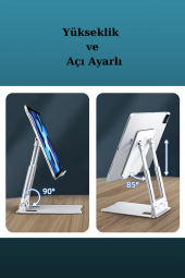 Fuchsia Ayarlanabilir Masaüstü Tablet Telefon Tutucu Stand Özellikli - 2
