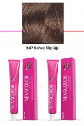 2 li Set Premium 9.07 Kahve Köpüğü - Kalıcı Krem Saç Boyası 2 X 50 g Tüp - 1