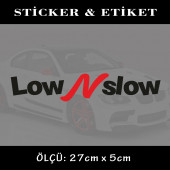slow tuning yazı-  2 ADET oto sticker yapıştırma etiket - araba motosiklet dolap kamyon atv uyumlu - 1