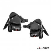 Vites Kolu - Microshift TS38-8, 3x8 siyah Takım - 1