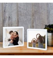 Anneler Günü Özel Foto Baskılı Yapışkanlı Sök Tak Beyaz Pola Çerçeveler 12x12cm - 5'li Paket HK2665 - 2