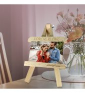 Anneler Günü Fotoğraf Baskılı Ahşap Şovalye Çerçeve Anneye Hediye HK2651 - 1