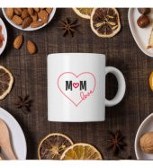 Kişiye Özel Anneler Günü Mom Love Baskılı Kupa Bardak HK2631 - 1