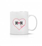 Kişiye Özel Anneler Günü Mom Love Baskılı Kupa Bardak HK2631 - 2