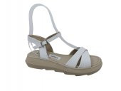 Zerhan C605 Kadın Beyaz Sandalet thumbnail 1