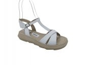 Zerhan C605 Kadın Beyaz Sandalet thumbnail 2