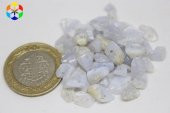 Delikli Kalsedon Taşı Mini Boy 50 adet - 1