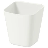 IKEA Sunnersta Askılı Raf Düzenleyici Kutu - 12x11 cm - Beyaz - 1