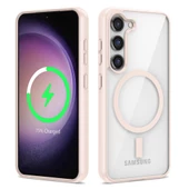 Samsung Galaxy S22 Plus için Magsafe ile uyumlu Kılıf Sararmaz Şeffaf Kapak Ege - 3