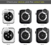 Apple Watch 7/8/9 45mm Full Kenar Taşlı Sert PC Kasa Ve Ekran Koruyucu - 9