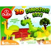 Bu-Bu Oyun Hamuru Seti 3D Dinozor (L) BUBU-OH0012 thumbnail 3