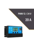 LEXRON PWM 20 AMPER  Solar Güneş Paneli Akü Şarj Kontrol Cihazı  12v-24v - 1