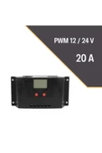 LEXRON PWM 20 AMPER  Solar Güneş Paneli Akü Şarj Kontrol Cihazı  12v-24v - 2
