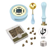 Davetiye Mum Mühürü Uygulama Seti Mavi Renk 610 Elif Vav thumbnail 1