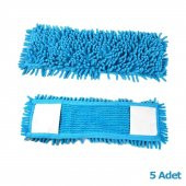Cod-Ex Mikrofiber Islak Kuru Nemli Makarna Şönil Palet Tablet Mop Yedeği - 80 Cm. - 5 Adet - 2