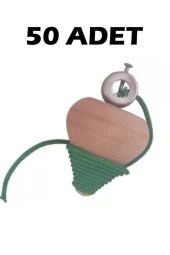 Boyanabilir Ağaç Topaç (50 Adet) thumbnail 1