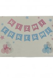 Beysüs Kızmı Erkekmi Flama 5 Pembe 5 Mavi Makaron Balon Set - 1