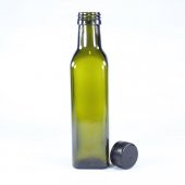 Zeytinyağı Şişesi Yağdanlık Sosluk Sirkelik 250 ml Koyu Yeşil Marasca - 2