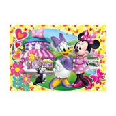 Clementoni 5 Yaş ve Üzeri Çocuk Yapbozları Serisi 104 Parçalı Minnie Mouse ve Daisy Puzzle Supercolor Puzzle - 1