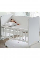 Babywhen BW1060 Pratik Sallanır Tekerlekli Anne Yanı Beşik 60x120 cm - 2