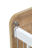 Babywhen Bw1091 - Pratik Sallanır Tekerlekli Anne Yanı Beşik 60x120 Ahşap - 4