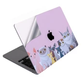 Macbook Pro Kılıf 13inç M1-M2 Sticker Kaplama Laptop Koruyucu A2338 ile Uyumlu Animal03 thumbnail 1