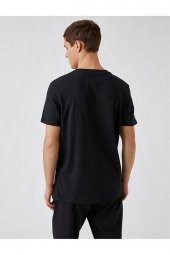 2sam10646hk Erkek T-shirt Siyah - 4