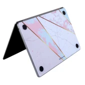 Macbook Pro Kılıf 13inç M1-M2 Koruyucu Sticker Laptop Kaplama A2338 ile Uyumlu Marble14 thumbnail 8